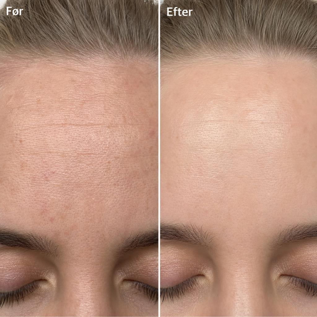 Før og efter microneedling: Glattere hud, færre linjer